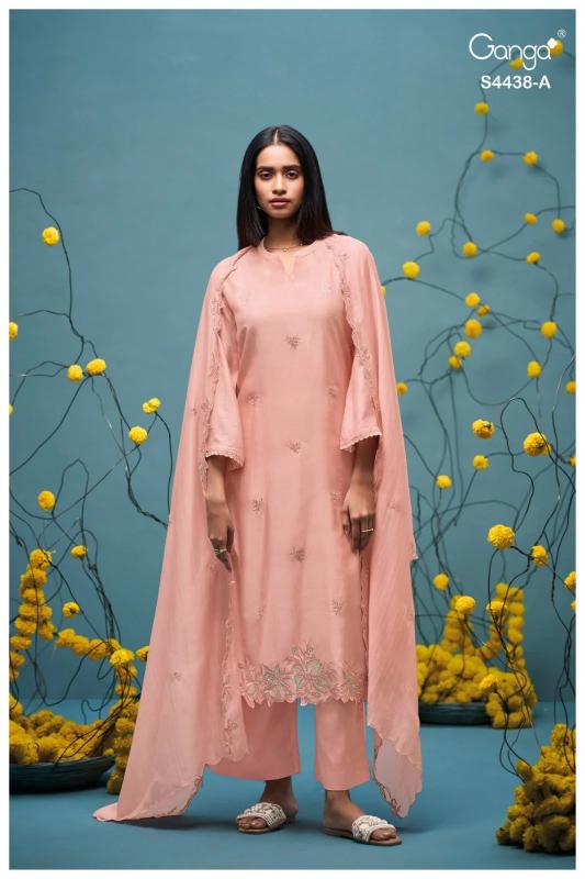Ganga firasha 4438 wholesale dress materials online